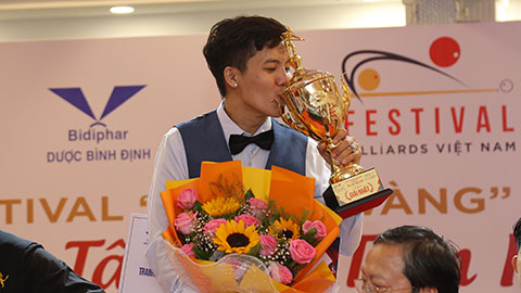 Cơ thủ Phương Linh vô địch Festival cây cơ vàng billiards Việt Nam